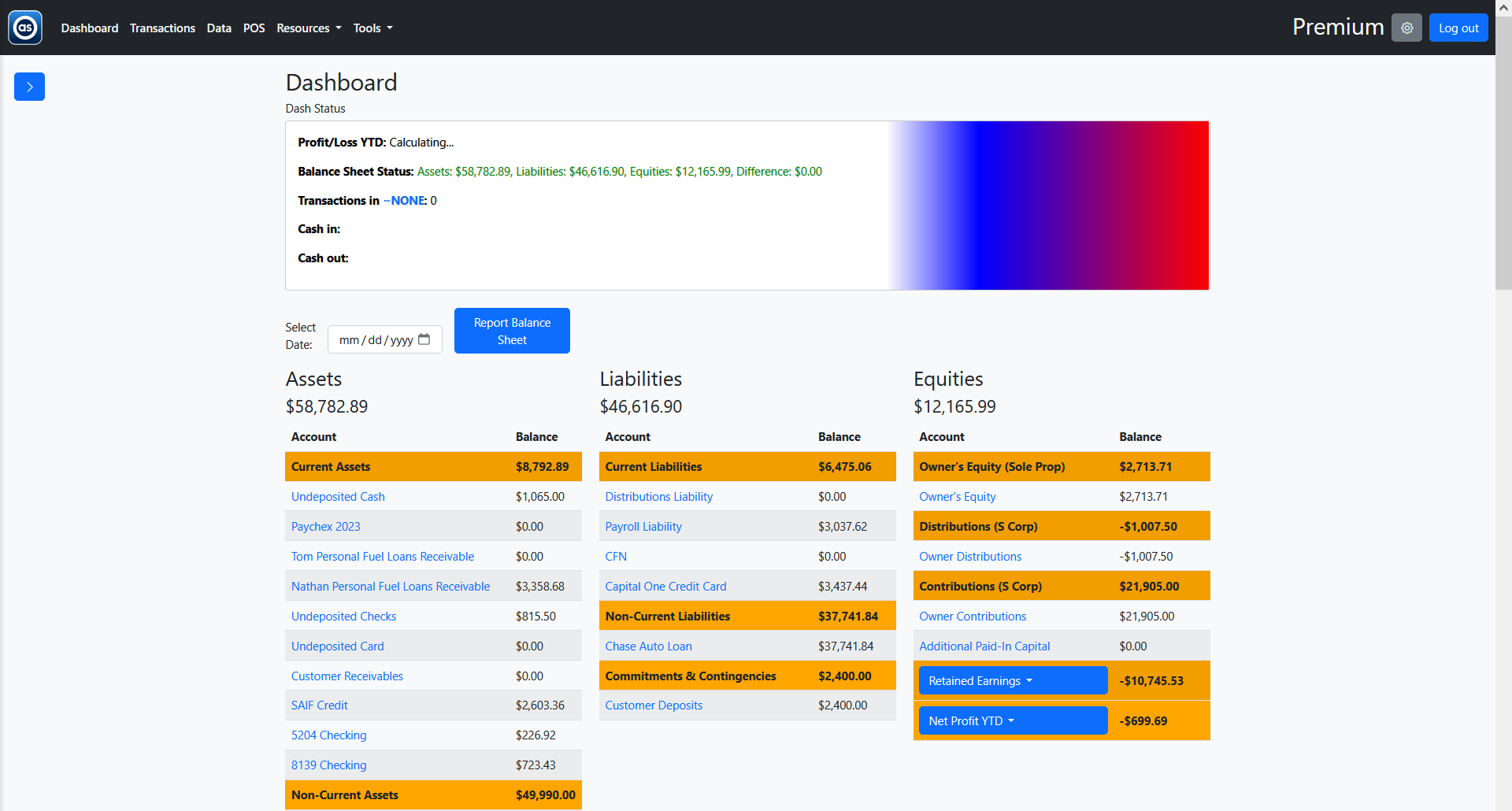 Dashboard Screenshot